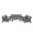 New York 3 Seat Sofa Set / Grey