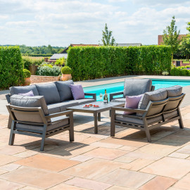 New York 3 Seat Sofa Set / Grey New York 3 Seat Sofa Set / Grey