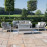 New York 3 Seat Sofa Dining Set with Fire Pit Table / White