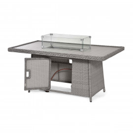 Ascot 3 Seat Sofa Dining Set with Fire Pit Ascot 3 Seat Sofa Dining Set with Fire Pit