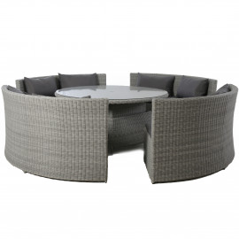 Ascot Round Sofa Dining Set with Rising Table Ascot Round Sofa Dining Set with Rising Table