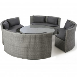 Ascot Round Sofa Dining Set with Rising Table Ascot Round Sofa Dining Set with Rising Table