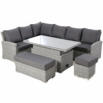 Ascot Rectangular Corner Dining Set with Rising Table Ascot Rectangular Corner Dining Set with Rising Table