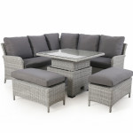 Ascot Square Corner Dining Set with Rising Table Ascot Square Corner Dining Set with Rising Table