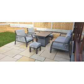 BETTINA Sofa Dining Set Grey