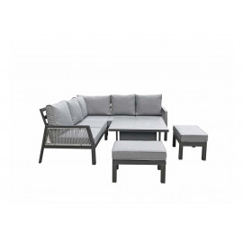 BETTINA Corner Dining Set Grey
