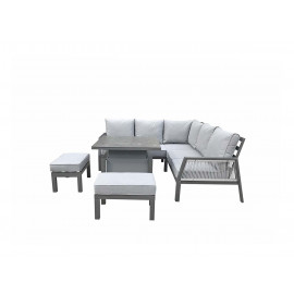 BETTINA Corner Dining Set Grey