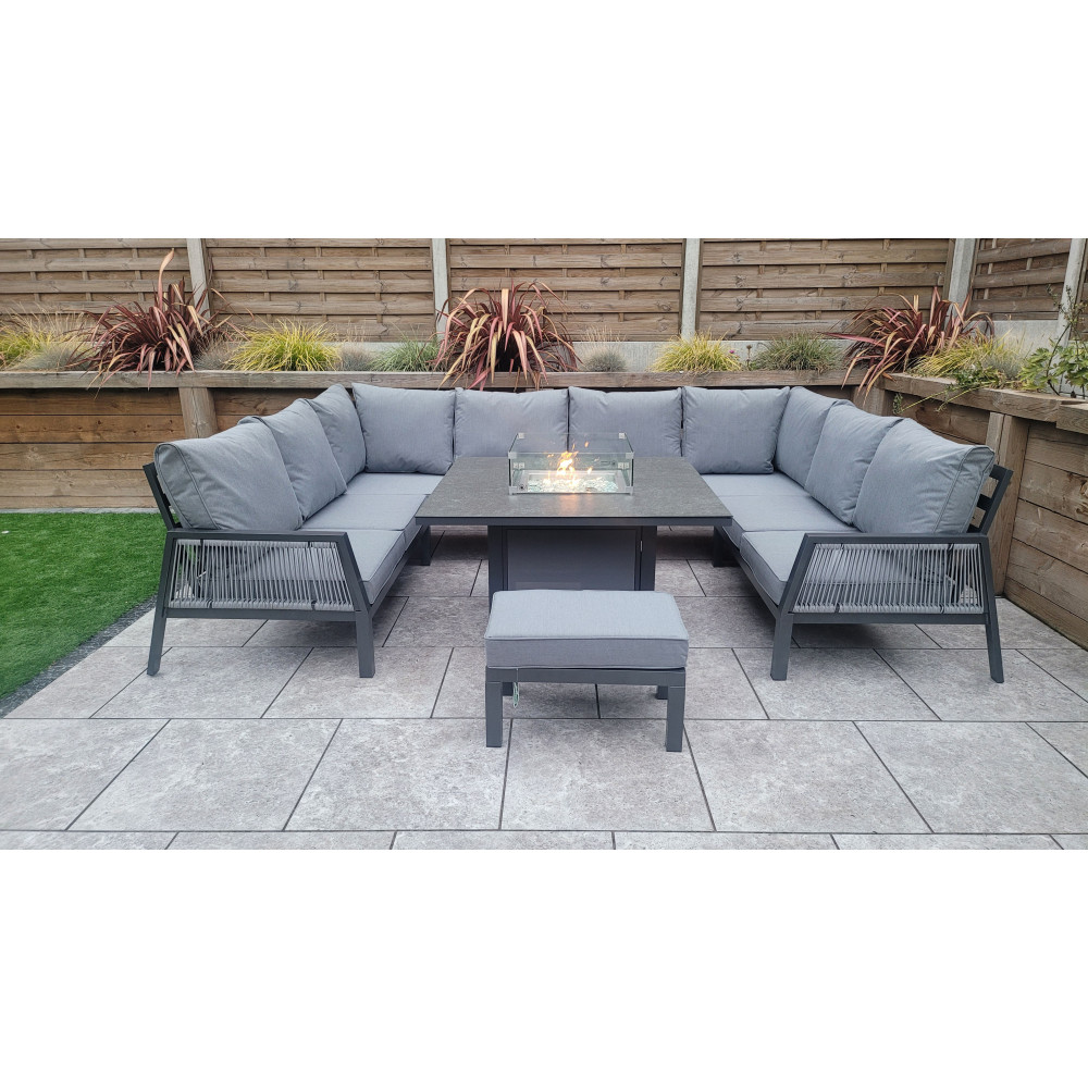 BETTINA U shape with Gas Fire Pit