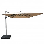 Atlas LED 2.4x3.3M Rectangular Cantilever Parasol / Beige Atlas LED 2.4x3.3M Rectangular Cantilever Parasol / Beige