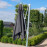 Zeus LED 3x3M Square Cantilever Parasol / Grey