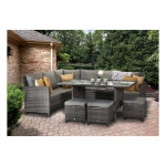 CHARLOTTE Corner Dining in Grey CHARLOTTE Corner Dining in Grey