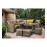 CHARLOTTE Corner Dining in Nature/Brown
