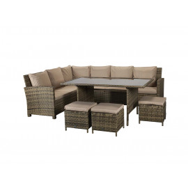 CHARLOTTE Corner Dining in Nature/Brown CHARLOTTE Corner Dining in Nature/Brown