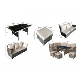 CHARLOTTE Corner Dining in Nature/Brown CHARLOTTE Corner Dining in Nature/Brown