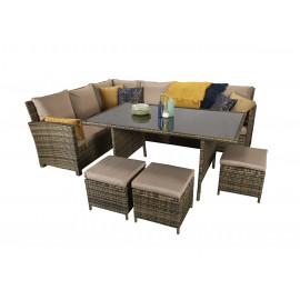 CHARLOTTE Corner Dining in Nature/Brown CHARLOTTE Corner Dining in Nature/Brown