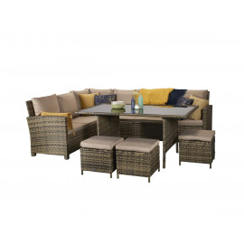 CHARLOTTE Corner Dining in Nature/Brown CHARLOTTE Corner Dining in Nature/Brown