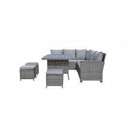 CHARLOTTE HDPE wood effect Corner Dining CHARLOTTE HDPE wood effect Corner Dining