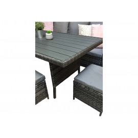 CHARLOTTE HDPE wood effect Corner Dining CHARLOTTE HDPE wood effect Corner Dining