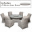 Cotswold Reclining 6 Seat Round Dining Set