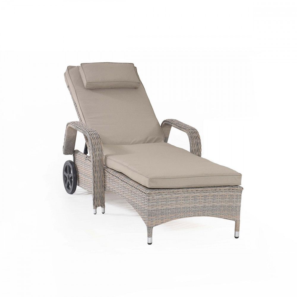 Cotswold Sunlounger Set (2x loungers + 1x Side Table)