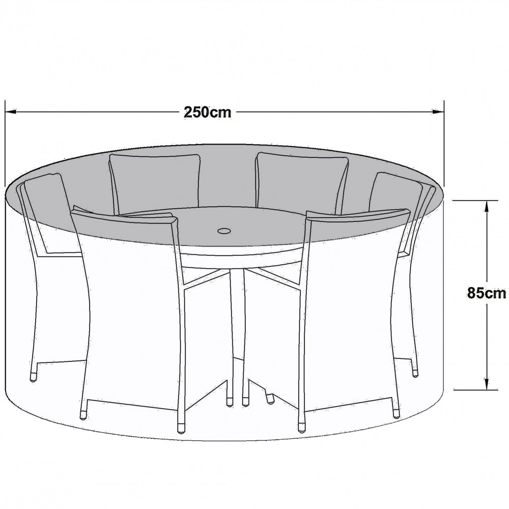 Outdoor Cover for 6 Seat Round Dining Set Outdoor Cover for 6 Seat Round Dining Set