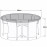 Outdoor Cover for 6 Seat Round Dining Set