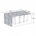Outdoor Cover for 8 Seat Rect Dining Set Outdoor Cover for 8 Seat Rect Dining Set
