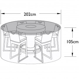 Outdoor Cover for 6 Seat Bar Set