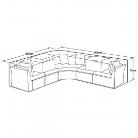 Outdoor Cover for Curved Corner Group