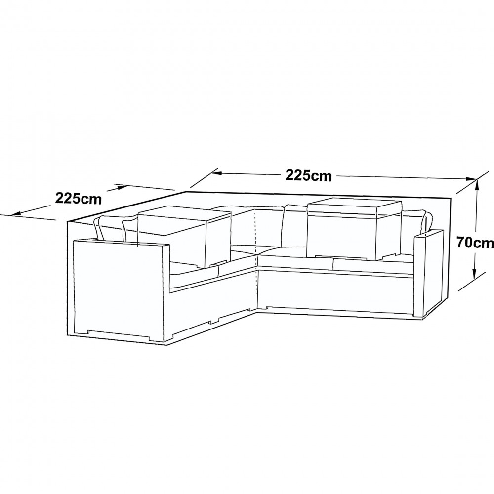 Outdoor Cover for Corner Group (L-Shaped) Outdoor Cover for Corner Group (L-Shaped)