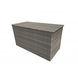 CUSHION BOX - Large Cushion Box Flat Grey Weave