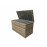 CUSHION BOX - Large Cushion Box Flat Brown Weave