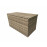 CUSHION BOX - Large Cushion Box Flat Brown Weave