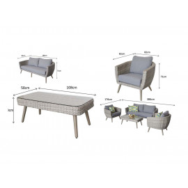 DANIELLE 5 Seat Sofa Set DANIELLE 5 Seat Sofa Set