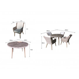 DANIELLE 4 Seat Dining Set DANIELLE 4 Seat Dining Set