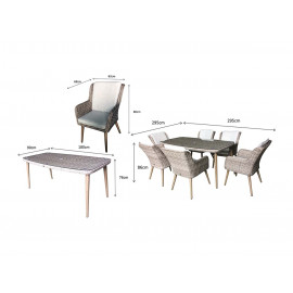 DANIELLE 6 Seat Dining Set DANIELLE 6 Seat Dining Set