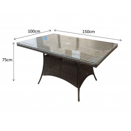 DARCEY Rectangular Table 150 x 100 DARCEY Rectangular Table 150 x 100