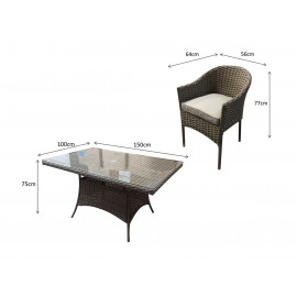 DARCEY 6 Seat Rectangular Dining DARCEY 6 Seat Rectangular Dining