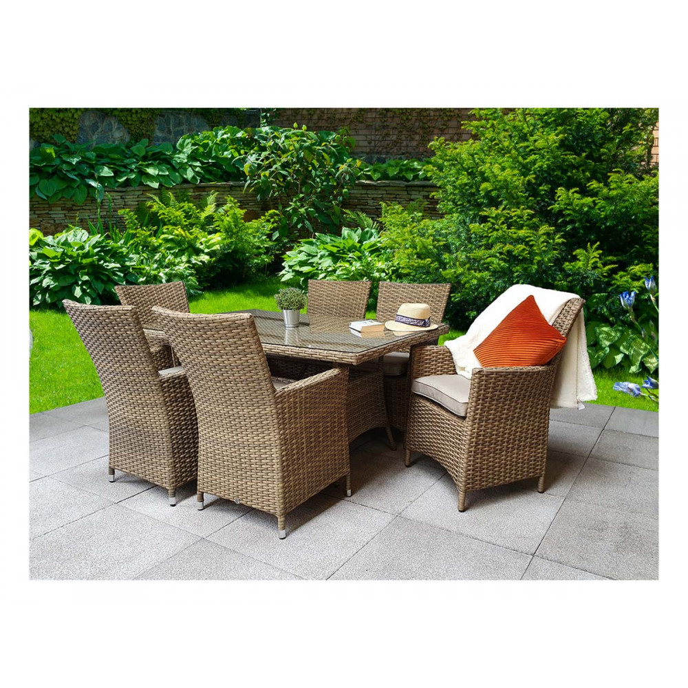 DARCEY 6 Seat Rectangular Dining Set DARCEY 6 Seat Rectangular Dining Set