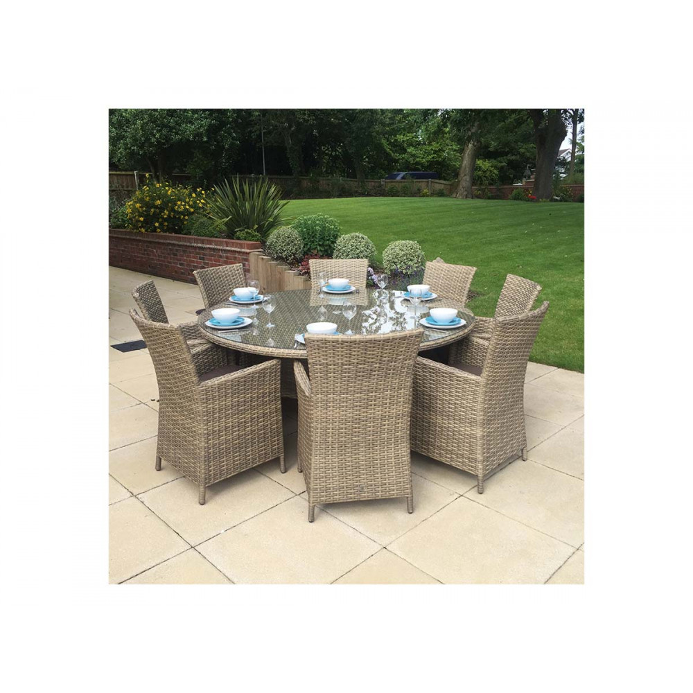 DARCEY 8 Seat Round Dining Set DARCEY 8 Seat Round Dining Set