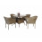 DARCEY 4 Seat Round Dining Set