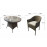 DARCEY 4 Seat Round Dining Set