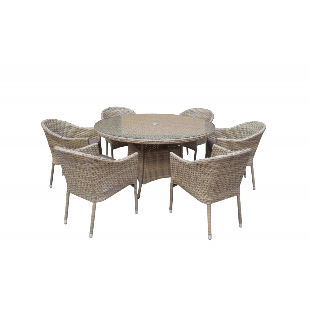 DARCEY 6 Seater Round Dining Set DARCEY 6 Seater Round Dining Set