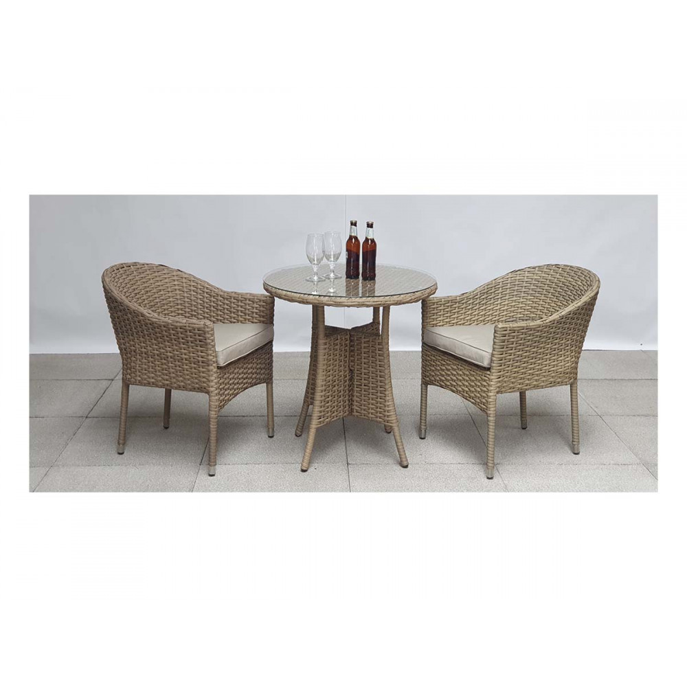 Darcey 2 Seat Bistro Set with stacking chairs Darcey 2 Seat Bistro Set with stacking chairs