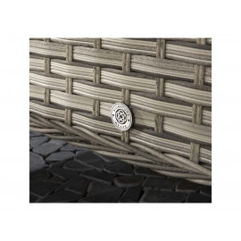 EDWINA Corner Dining 3 Wicker Special Grey