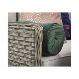 EDWINA Corner Dining 3 Wicker Special Grey