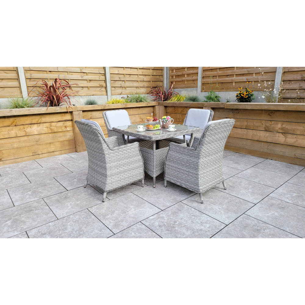 EDWINA 4 Seat Square Dining set EDWINA 4 Seat Square Dining set