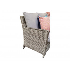 EDWINA Corner Dining with Lift Table 3 Wicker Special Grey EDWINA Corner Dining with Lift Table 3 Wicker Special Grey