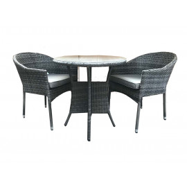 EMILY 2 seat Bistro set with stacking chairs EMILY 2 seat Bistro set with stacking chairs