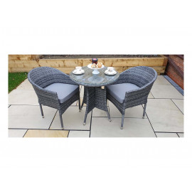 EMILY 2 seat Bistro set with stacking chairs EMILY 2 seat Bistro set with stacking chairs